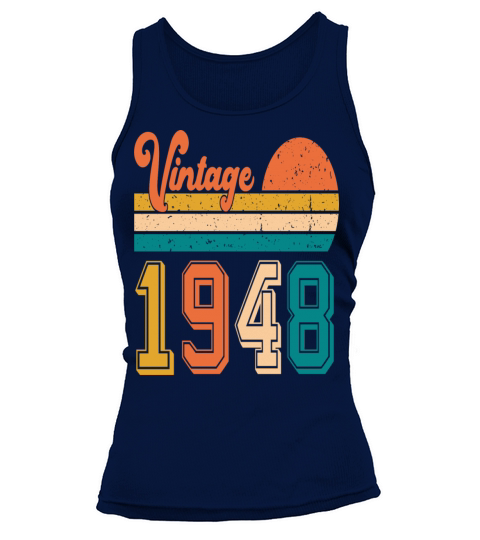 Vintage 1948 birthday gift Tank top Woman