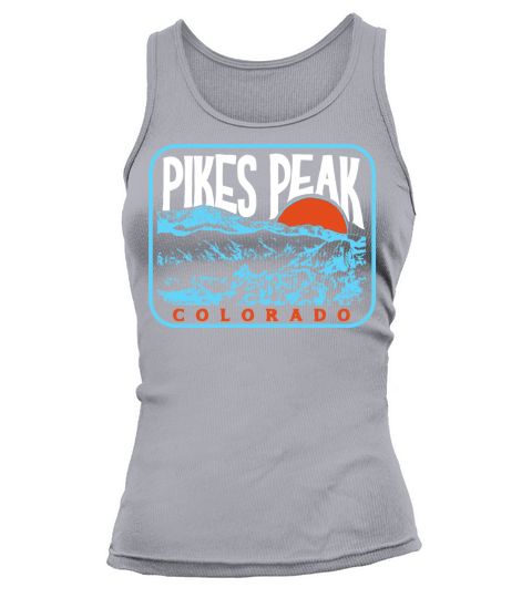 Vintage Pikes Peak Colorado Retro Style Mountains Tank top Woman