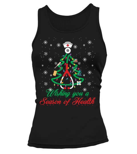 Whishing You A Season Of Health Funny Nurse Tank top Woman