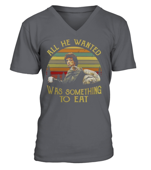 Alles was er wollte war etwas zu essen V-Neck T-shirt