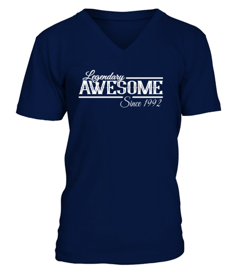 Awesome Since 1992 Birthday Sayings V-Neck T-shirt