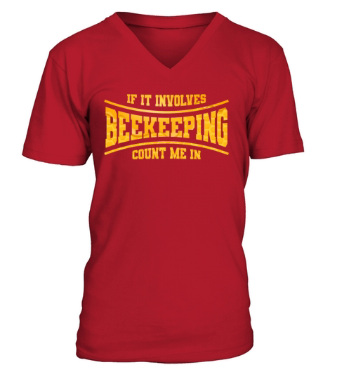 Beekeeping Apiculturist Bee Support Beekeeper V-Neck T-shirt