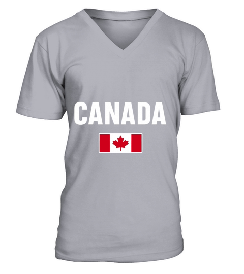 Canada T-shirt Canadian Flag V-Neck T-shirt