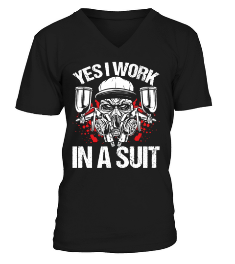 Car Painter Vehicle Detailer Autobody Technician V-Neck T-shirt