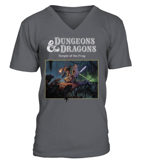 Dungeons And Dragons Temple of the Frog V-Neck T-shirt