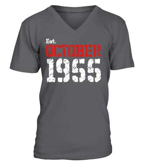 Est October 1955 65th Birthday Gifts V-Neck T-shirt