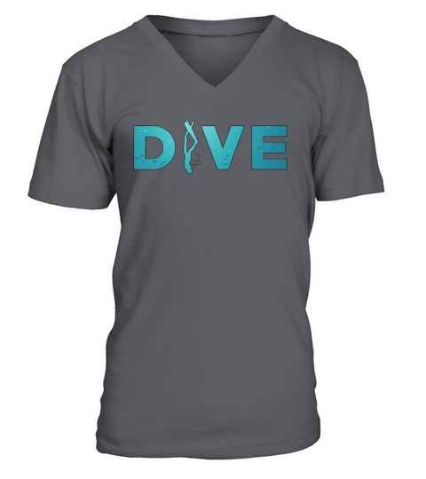 Freediving Dive Ocean Freedive Apnoe Freediver V-Neck T-shirt