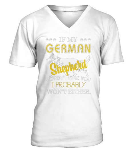 GERMAN SHEPHERD T-SHIRT GUYS LADIES HOODIE YOUTH TEE SWEAT  SHIRT V-NECK UNISEX BESTSELLER (22) V-Neck T-shirt