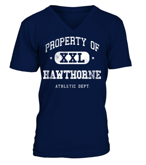 Hawthorne XXL Property of Athletic Department V-Neck T-shirt