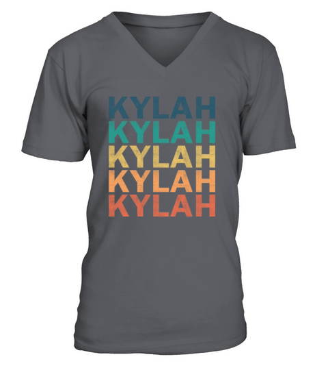 Kylah Name T Shirt - Kylah Vintage Retro Name Gift V-Neck T-shirt