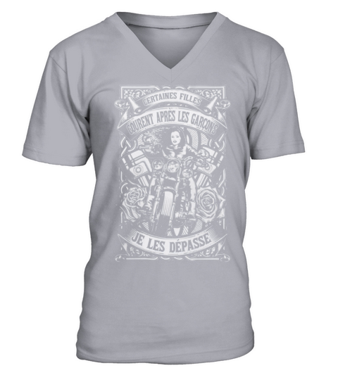 Moto femmes V-Neck T-shirt