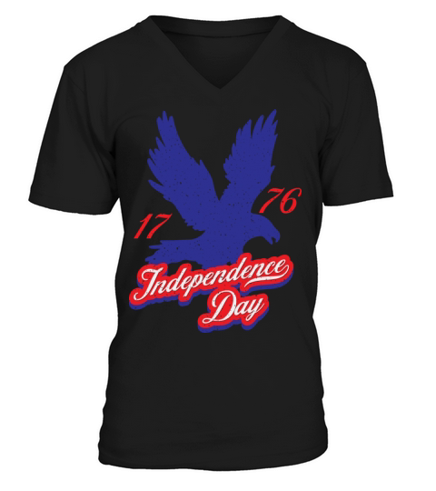 Retro Vintage Independence Day 1776 V-Neck T-shirt