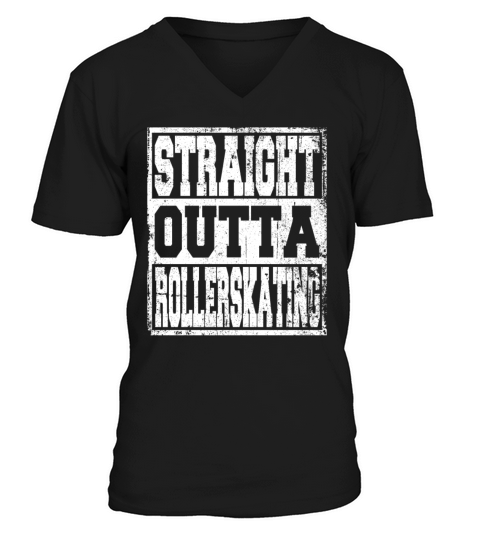 Rollerskating Saying Funny V-Neck T-shirt