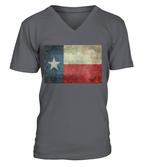 Texas flag Vintage retro V-Neck T-shirt