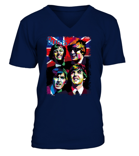 The Beatles art V-Neck T-shirt