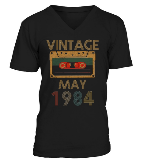 Vintage- May 1984 V-Neck T-shirt