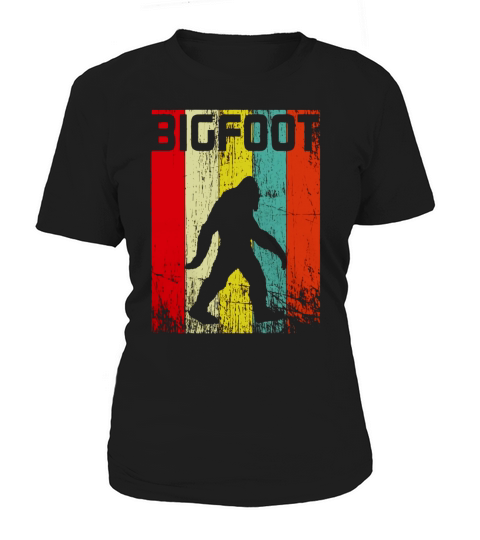 Bigfoot Vintage TShirt Retro Vintage Sasquatch Bigfoot Shirt Women's T-Shirt