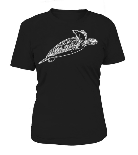 Elegant Vintage Sea Turtle Women's T-Shirt