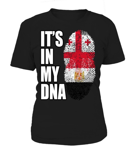 Georgian And Egyptian Mix Heritage DNA Flag Women's T-Shirt