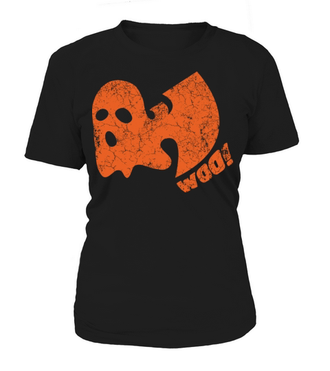halloween ghost woo wutang orange Women's T-Shirt