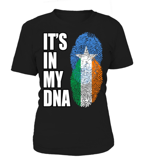Somali And Irish Vintage Heritage DNA Flag Women's T-Shirt