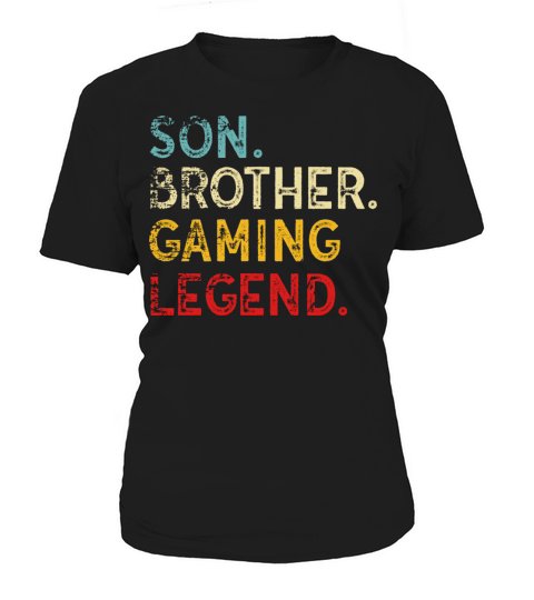 Son Brother Gaming Legend Retro Vintage Funny Vide Women's T-Shirt