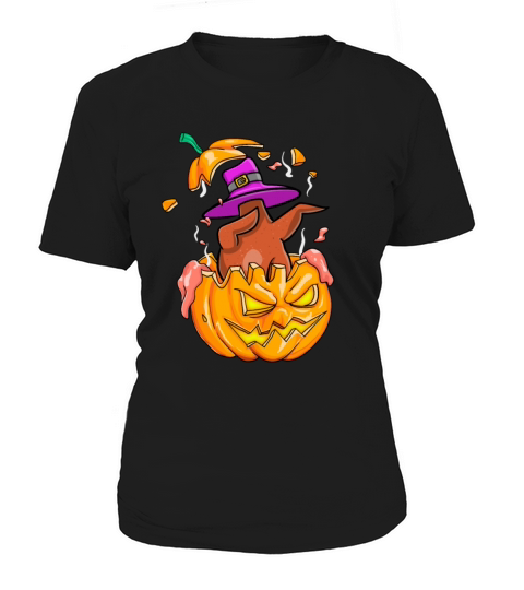 Turkey Dabbing Halloween T-Shirt Pumpkin Dab Gift Women's T-Shirt