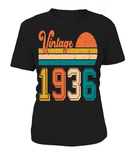 Vintage 1936 birthday gift Women's T-Shirt