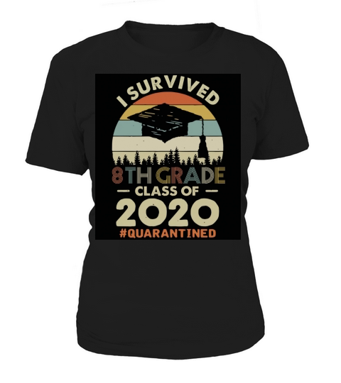 Vintage I Survived 8th Grade Class Of 2020 #Quarantined T-Shirt Women's T-Shirt