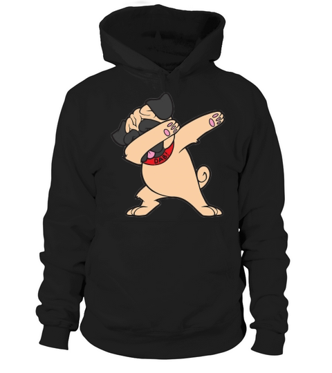 Funny Dabbing Pug T-Shirt for Kids and Adults Hoodie Unisex