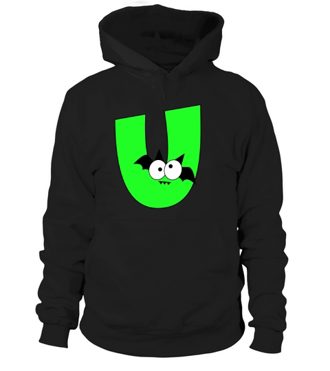 Halloween Alphabets Clipart U Hoodie Unisex