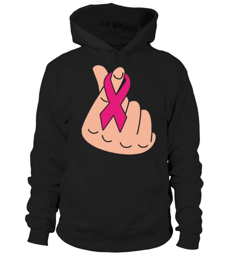 Hands Love Breast Cancer Ribbon Wear Pink Hoodie Unisex