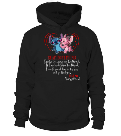 love from girlfriend to boyfriend Hoodie Unisex