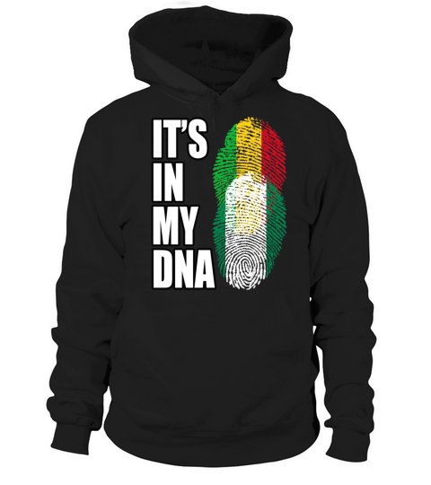 Malian And Nigerian Mix Heritage DNA Flag Hoodie Unisex