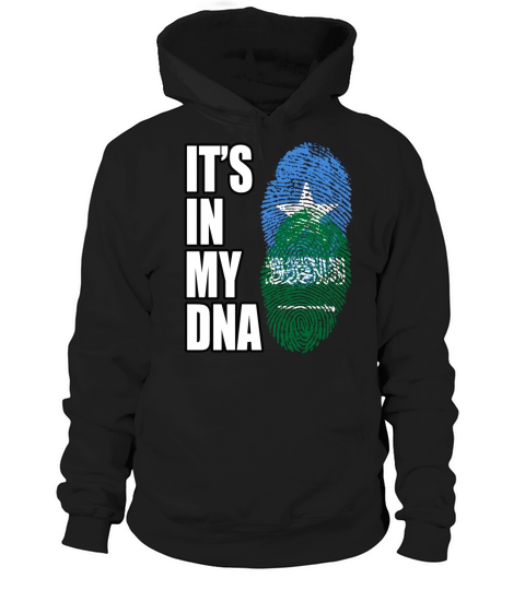 Somali And Saudi Arabian Vintage Heritage DNA Flag Hoodie Unisex