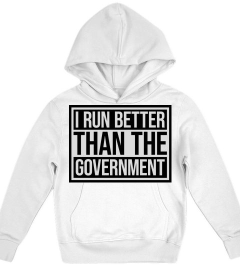 run better than government Kids Hoodie