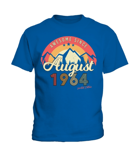 1964 August Vintage Kids T-Shirt