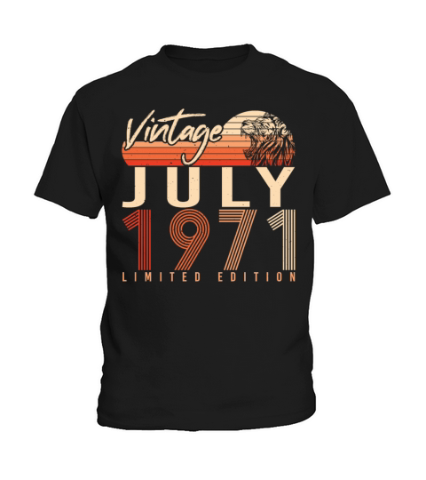 1971 July Limited Edition Kids T-Shirt