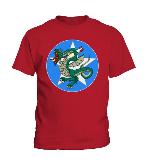 373rd Bomb Squadron Patch Vintage WWII Dragonsww2 Kids T-Shirt