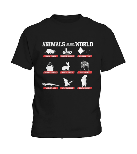 Animals of the World Funny Meme Shirt Kids T-Shirt