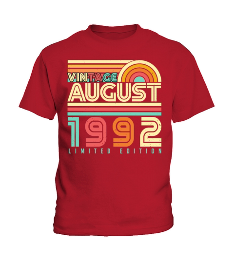 At The Age Of 30 August 1992 Kids T-Shirt