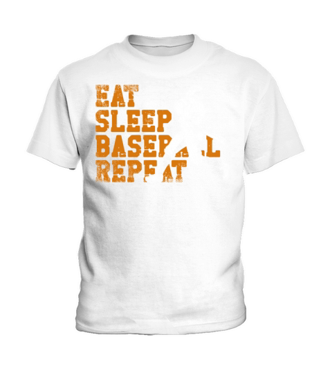Baseball Fan Vintage Batter Eat Kids T-Shirt
