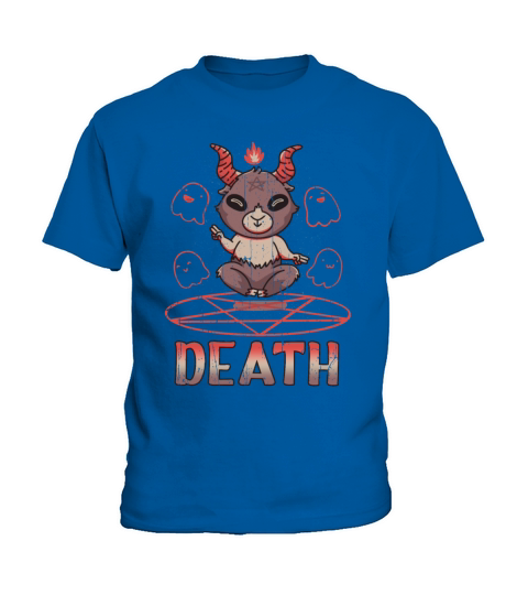 Cute Baphomet Devil Tarot Occult Death Gothic Kids T-Shirt