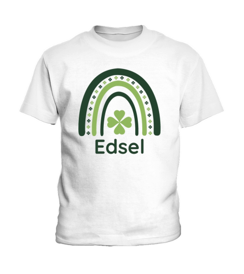 Edsel Clover Boho Rainbow Kids T-Shirt