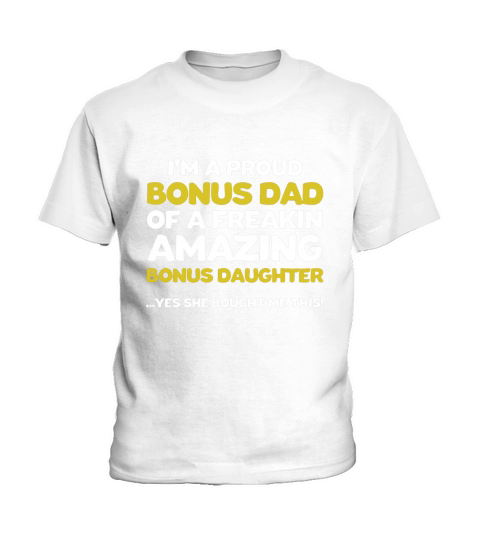 Funny Bonus Dad Shirt Kids T-Shirt