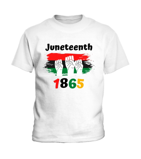 Juneteenth Words Black History Afro American Kids T-Shirt