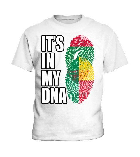 Maldivian And Benin Mix Heritage DNA Flag Kids T-Shirt