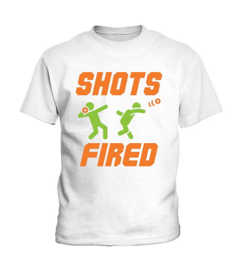 Shots Fired Funny Shot Put Track and Field Kids T-Shirt