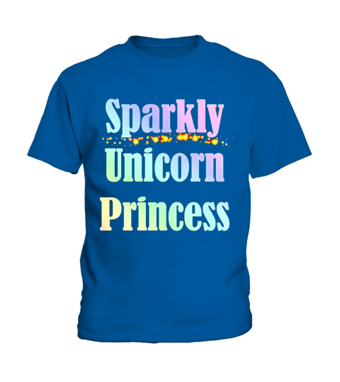 SPARKLY UNICORN PRINCESS TSHIRT FOR WOMEN AND GIRLS Kids T-Shirt