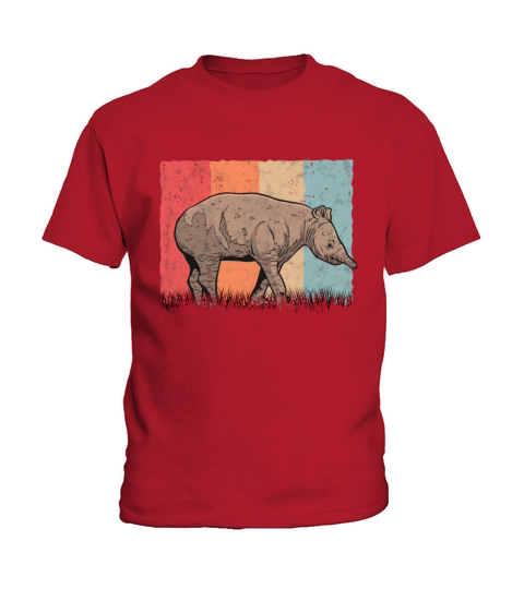 Tapir Retro Flatland Vintage Kids T-Shirt